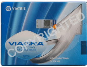 Viagra 100mg, 4’s